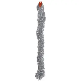 Metallic Silver Tinsel Garland - Long image